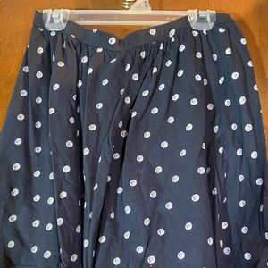 Grey, White Dot Skirt